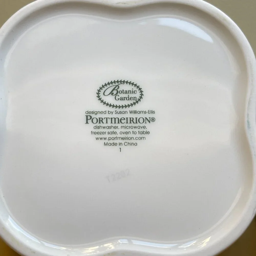 New Portmeirion Botanic Garden Set of 2 Ramekin Dishes Scallop Daisy Mini Bowl